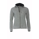 Толстовка женская Classic Hoody Full Zip, серый меланж_M, 85% хлопок, 15% вискоза, 300 грм2
