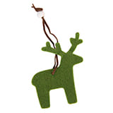 Украшение на елку "Олень"; 9х9х0,3см; фетр; шелкография Украшение на елку "Олень"; 9х9х0,3см; фетр; шелкография