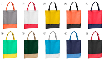 Сумка из спанбонда Флэт-комби 35х40 см, комбинированная Сумка из спанбонда Флэт-комби 35х40 см, комбинированная