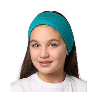 Повязка трикотажная двухслойная детская, однотонная Повязка трикотажная двухслойная детская, однотонная